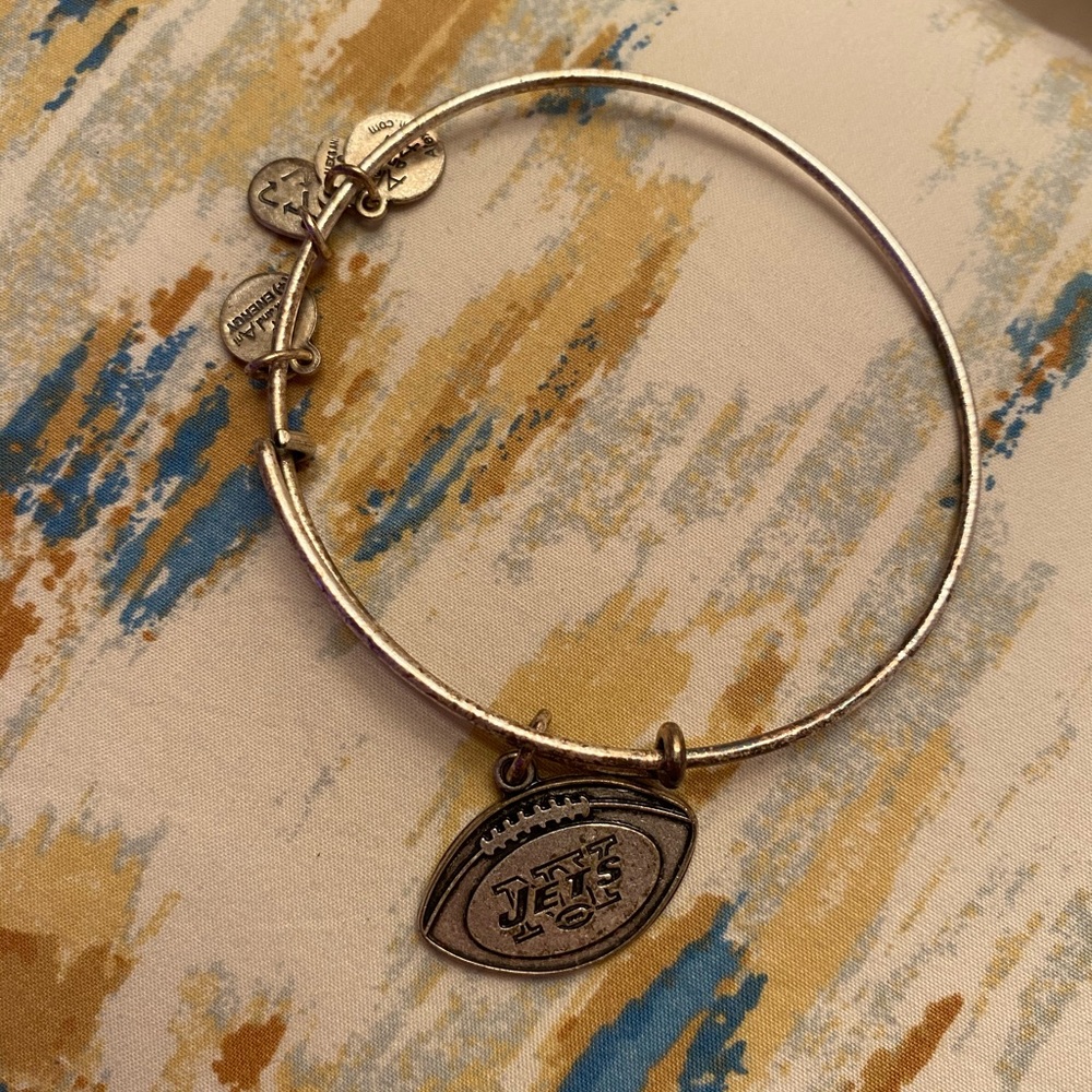alex and ani bangle bracelet (jets)